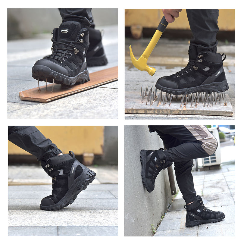 Load image into Gallery viewer, SNAZZY | SUADEX Steel Toe Boots for Men Women