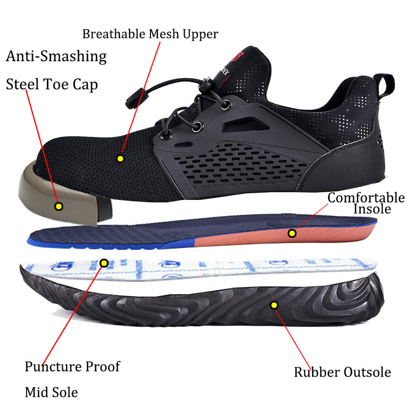 Load image into Gallery viewer, LIGHT | SUADEX Steel Toe Comfortable Safety Shoes